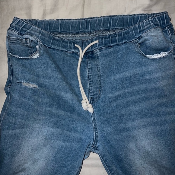Elastic jeans 2XL, light washed. - Picture 3 of 5